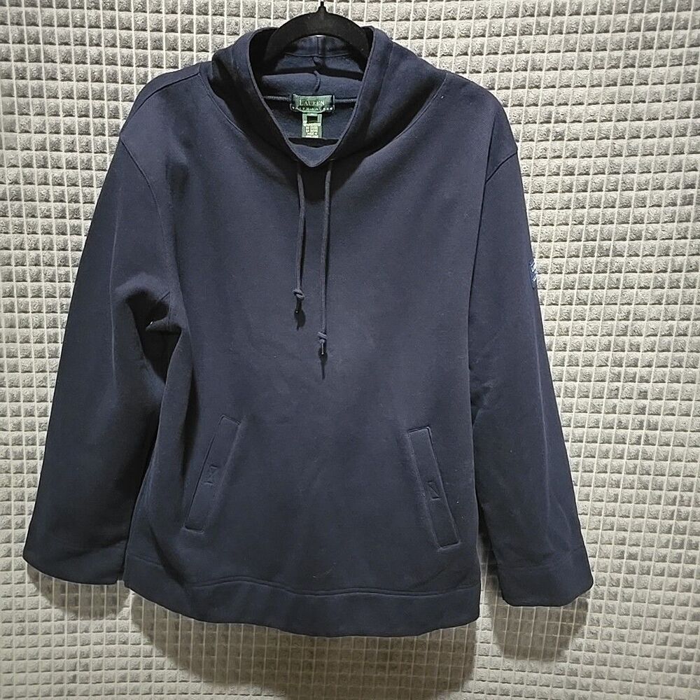 RalphLauren Marine Supply Sweatshirt Jacket SzLg Pullover Blue Gorp Tech Street